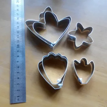 

DIY Tools for polymer clay Cutting die and grain mold 6PCS cutting die /FIMO MOLDS/ Handmade peony/ Free shipping