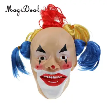 

Japanese Geisha Joker Mask Scary Latex Clown Mask Adult Halloween Costume
