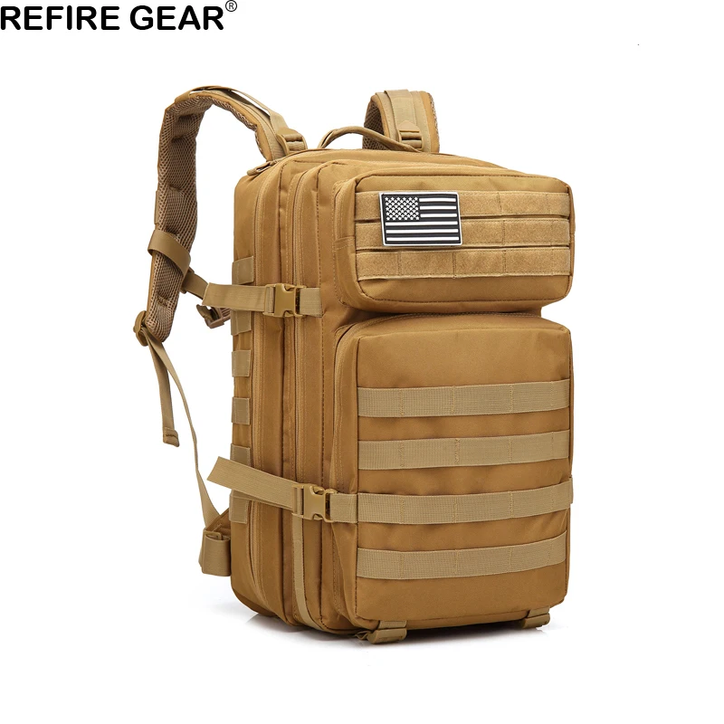 Рюкзак Refire Gear Мужской вместительный водонепроницаемый нейлоновый | Спорт и