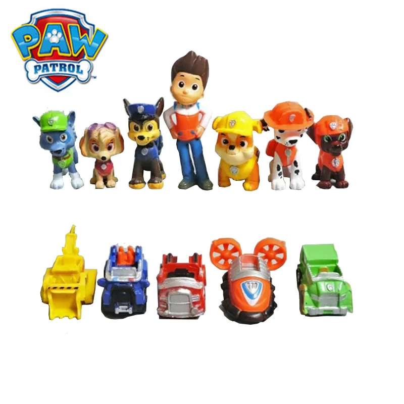 

Paw Patrol 12/PCS Action Toy Figures puppy patrol Toy Patroling Canine Anime peripheral doll children's Toy for children