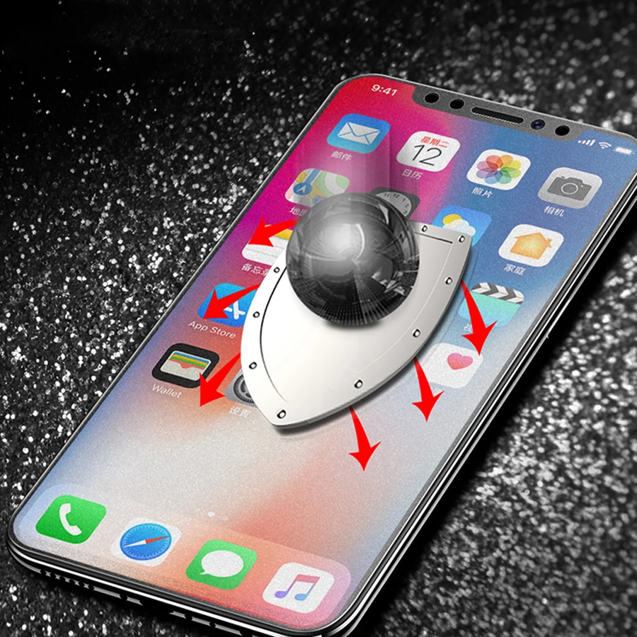 Для Apple IPhone X 6 S 7 8 Plus Premium против следов от пальцев Водонепроницаемый Матовое