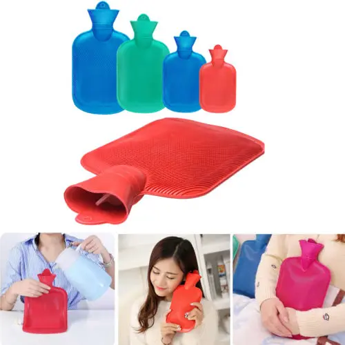 

New Solid Durable Portable Thick Rubber Hot Water Bottle Bag Warmer Relaxing Heat Therapy S M L XL