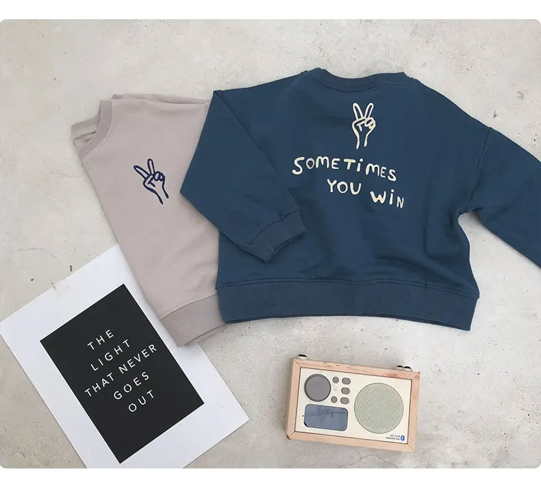

2018 ins hot bobo choses YES PATTERN sweaters hoodies boys clothing girls clothing vestido brand kids clothes vestido infantil