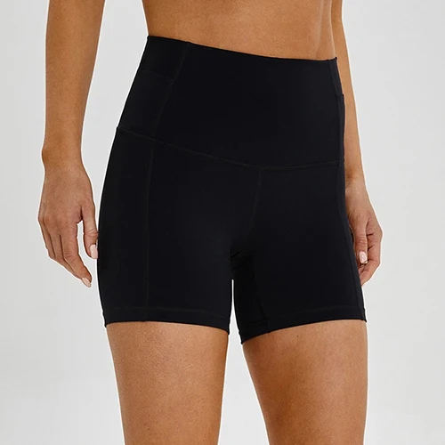 Для женщин Высокая талия для похудения животик контроль легкий мягкий Пешие прогулки волейбол теннис бодиформирующие шорты - Цвет: Черный