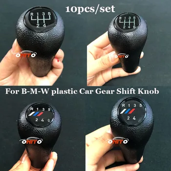 

Car-Styling plastic Car Gear Shift Knob R 1 3 4 5 6 Speed for bmw Series Auto accessories Auto Gear Shift 10PCS/set of 5/6speed