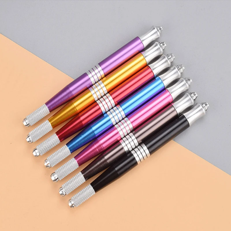 

Dual-head Multifunction Permanent Eyebrow Tattoo Pen Embroidered Eyebrow Makeup Tattoo Microblade Pencil Manual Handheld tools