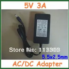 AC/DC адаптер 5В 3A 5,5*2,5 мм/5,5x2,5 мм Зарядное устройство Мощность адаптер питания с кабелем переменного тока с вилкой EU US AU UK