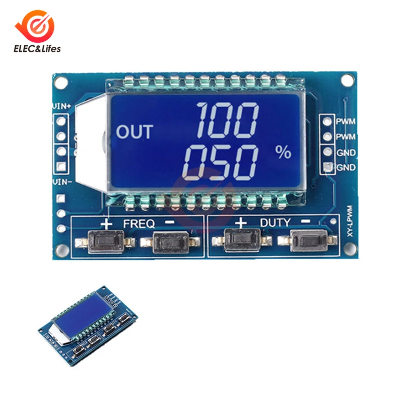 1 способ ЖК-дисплей Цифровой PWM генератор сигналов частота импульсов регулируемый Рабочий цикл модуль 1Hz-150 кГц ttl уровень серийный модуль генератора