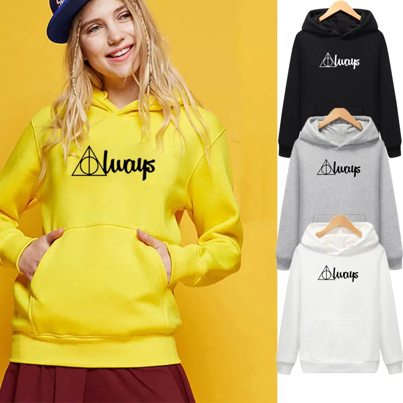 

Fashion Women Layers Letter Print Hoodie Casual Loose Sweatshirt High Quality Cotton Warm Hoodie