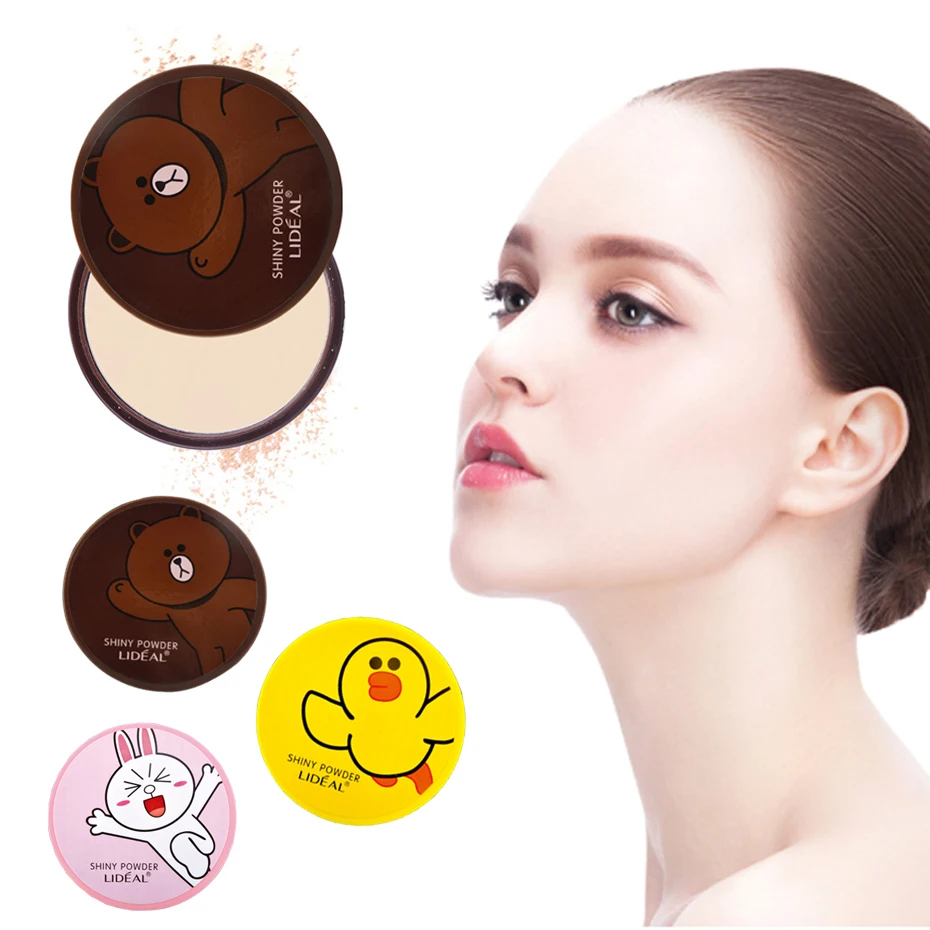

LIDEAL Professional Face Powder Mineral Pressed Powder Waterproof Oil-free Setting Powder Base Cosmetic Concealer Contour Makeup