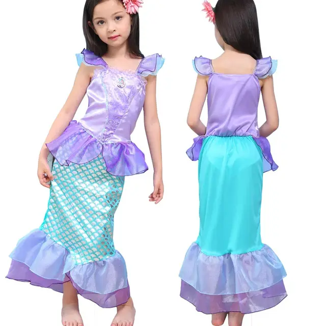 The Little Mermaid Dress for Kids Fancy Princess Ariel Cosplay