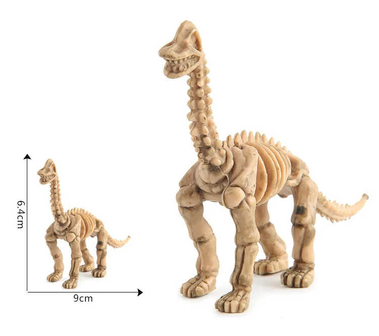 1 шт. пластик динозавр Динозавр Юрского периода модель моделирование реалистичные Скелет динозавр цифровой развивающие игрушки коллекция