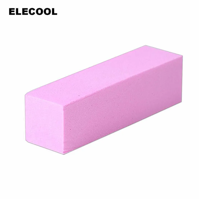 

ELECOOL 1PCS Pink Nail Art Buffer Block Sponge Tips Files Sanding Polishing Buffing Nail Art Pedicure Manicure Files Tool