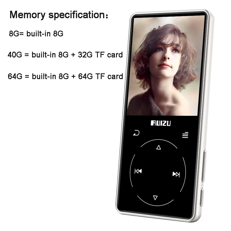 Новый металлический MP3 плеер с Bluetooth встроенный динамик FM радио диктофоном