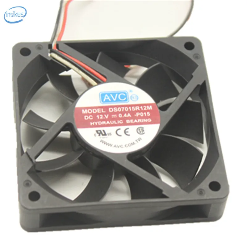 

DS07015R12M Temperature Control CPU Cooling Fan DC 12V 0.4A 7015 70*70*15mm 3 Wires