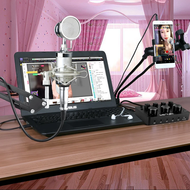Small milk bottle microphone 3.5mm wired computer