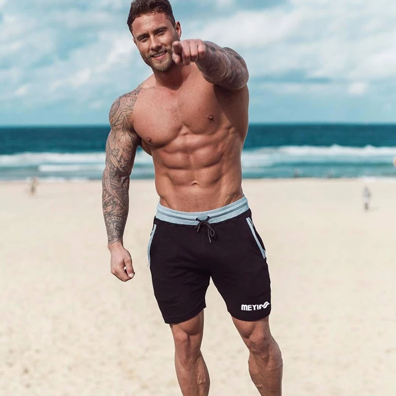Shorts Man Gyms Fitness Short Sweatpants Jogger (12)