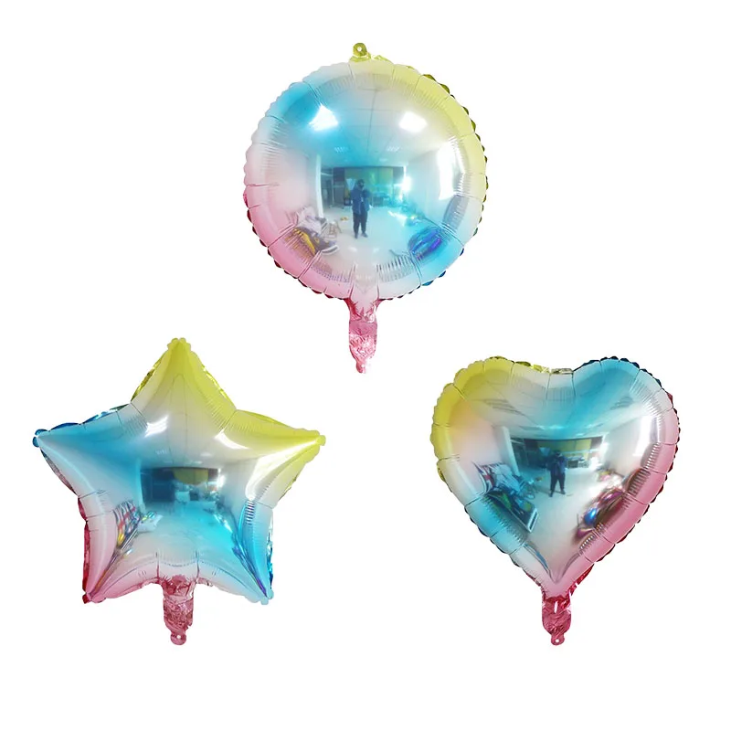 40-дюймовый светодиод будет счастливое детство: День рождения воздушный шар из фольги Градиент Радуга номер баллоны с надписью «LOVE» балон гелий, следа воздушный шар свадебное воздушный шар - Цвет: Mixed