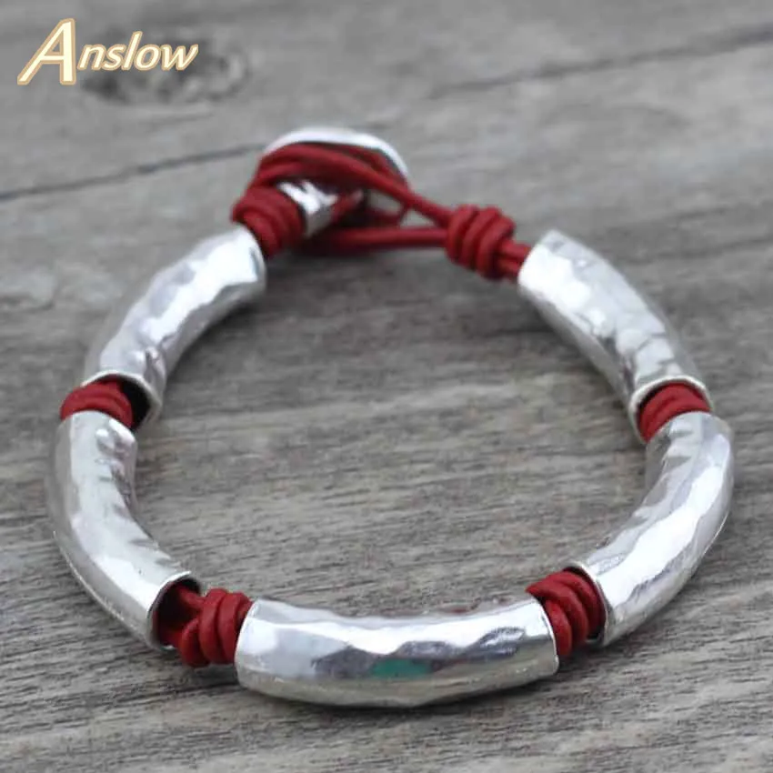 Leather Bracelet for Women Men Gift