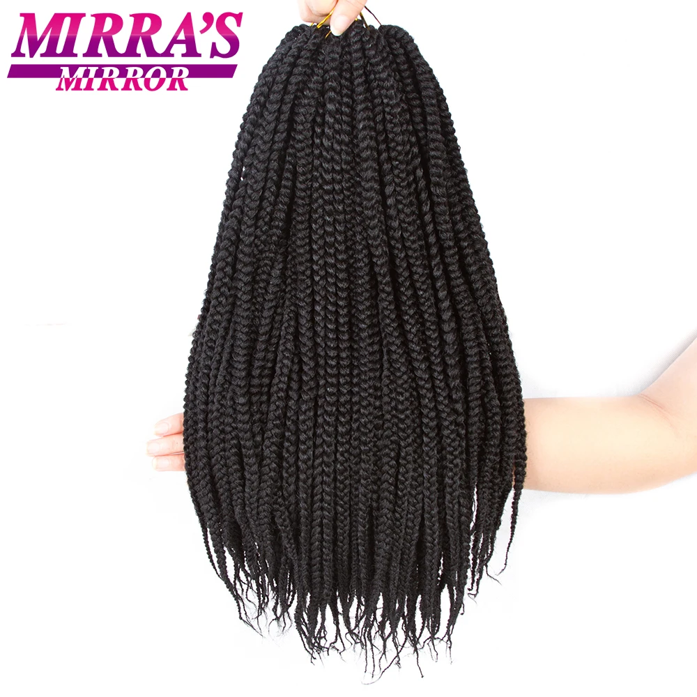 Mirra'S зеркало 12 "18" Синтетический волос Kanekalon коробка косы расширения вязанная косами коробка косы 24strands/пакет