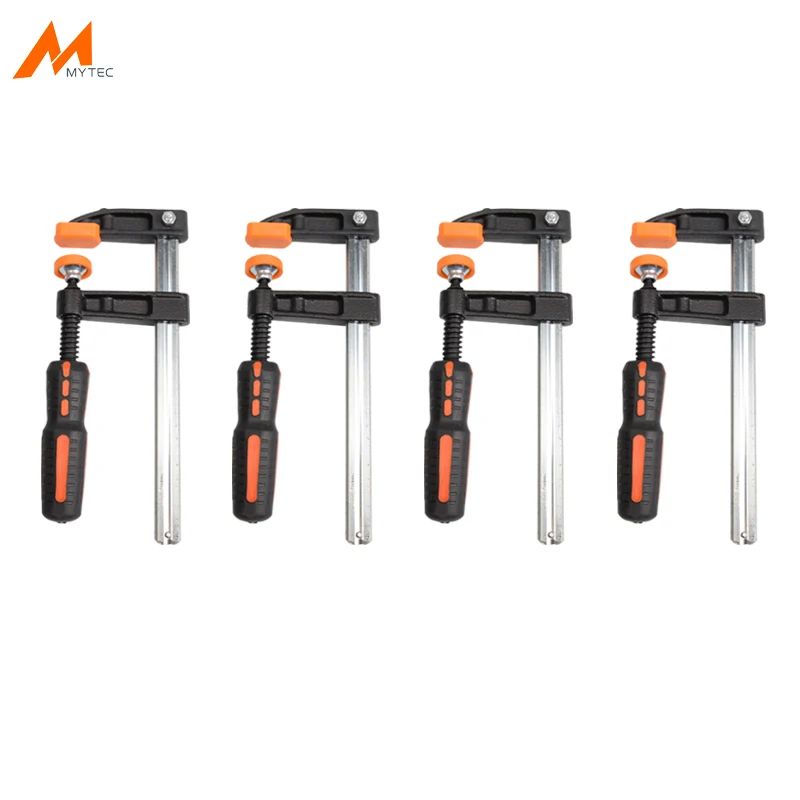 

4PCS F Clamp Medium Duty Malleable Cast Iron 2" x 6" Wood Working Bar Clamps
