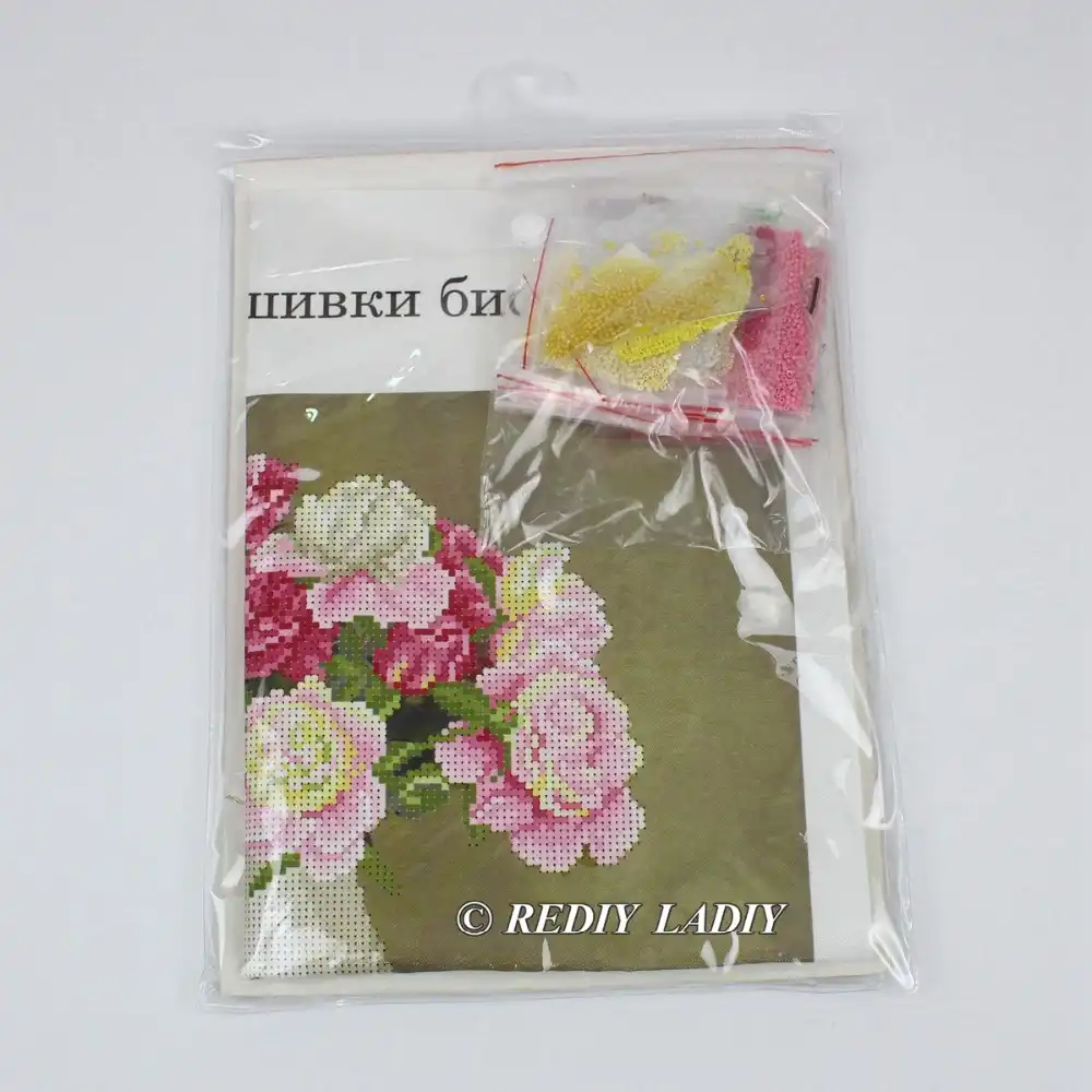 30x31 5cm 3d Accurate Printed Crystal Beads Embroidery Kit Flower