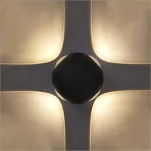 YRANK 4 светодиодный COB 12 W светодиодный настенный светильник для ванной комнаты настенный алюминиевый внутренний двунаправленный, настенный светильник AC 85-265 V для домашнее барное кафе