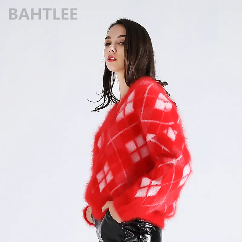 BAHTLEE Winter Women's Angora Knitted Pullovers