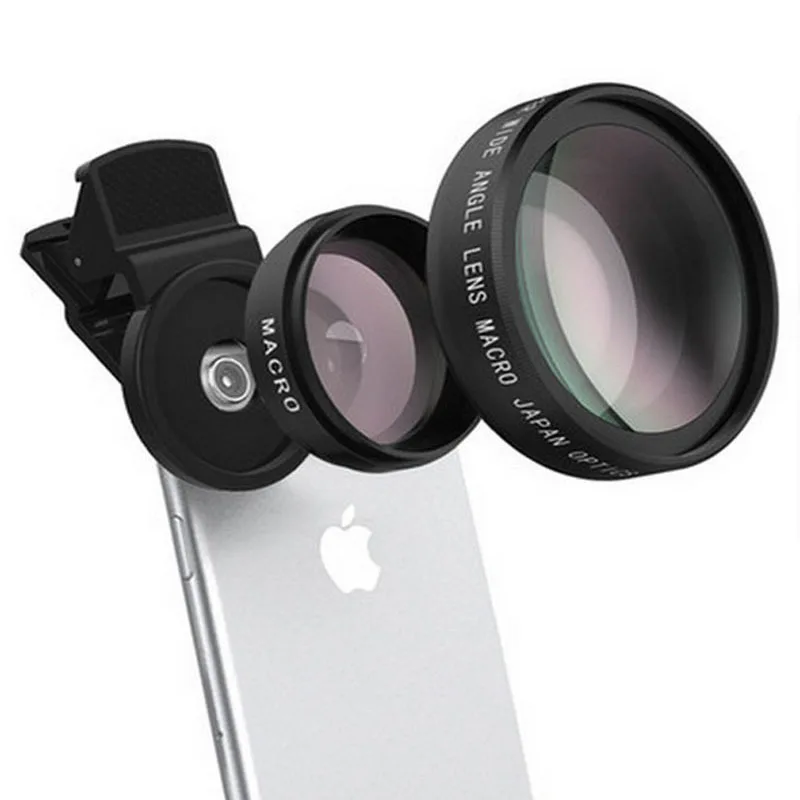 

4K HD Universal Professional 49mm Super Wide Lens 0.45X Macro 2 in 1 Mobile Phone Camera Lens for Huawei mate 10 pro