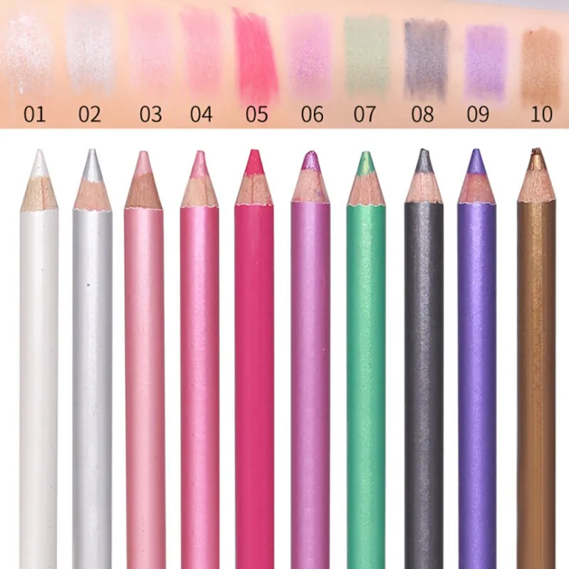 

1PC Glitter Shimmer Eyeshadow Pencil Cosmetic Long Lasting Matte Eyeliner Pen