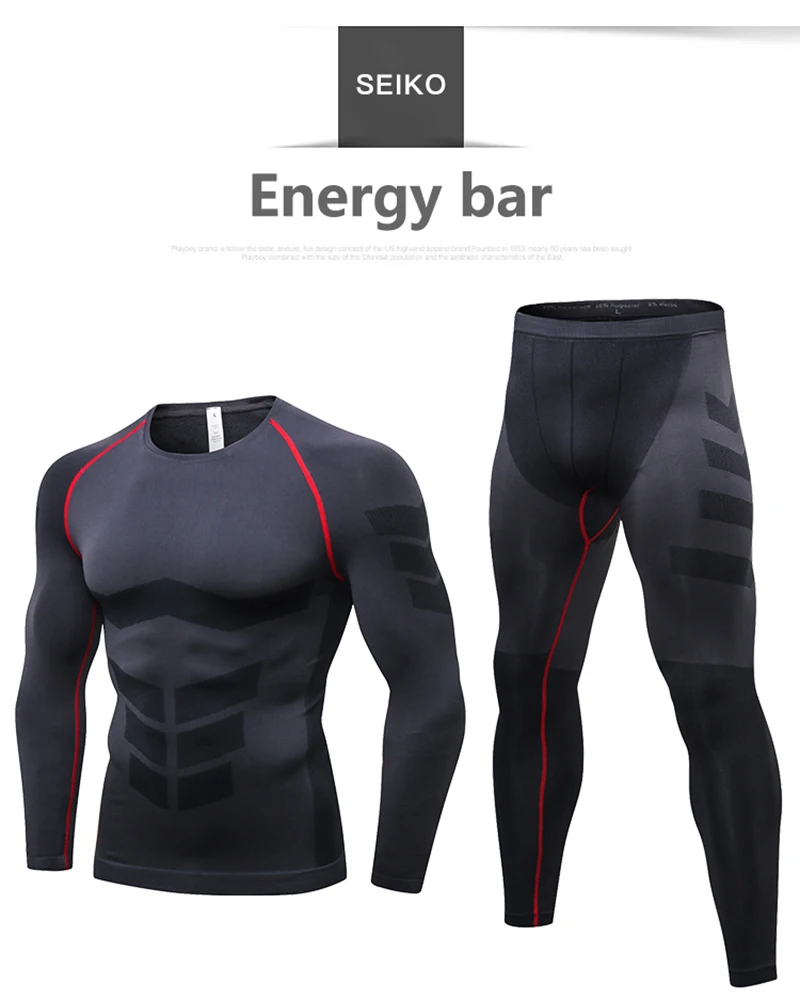 2019 New 2 pieces Running Set Fitness Compression Gym Clothing Men Qucik Dry Sport Training Running Suit Elastic Mens Sportswear 2019 New 2 pieces Running Set Fitness Compression Gym Clothing Men Qucik Dry Sport Training Running Suit Elastic Mens Sportswear