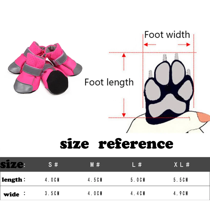 4 шт. сапожки для собак дышащая обувь для щенков уличная защита лапы противоскользящие пинетки для собак Лабрадор Хаски модная обувь для домашних животных