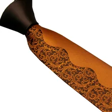 LAMMULIN мужские галстуки для костюма дизайн коричневый Узел контрастный золотой с коричневым Пейсли шейный платок из микрофибры тощий галстук 6 см Gravats Corbat