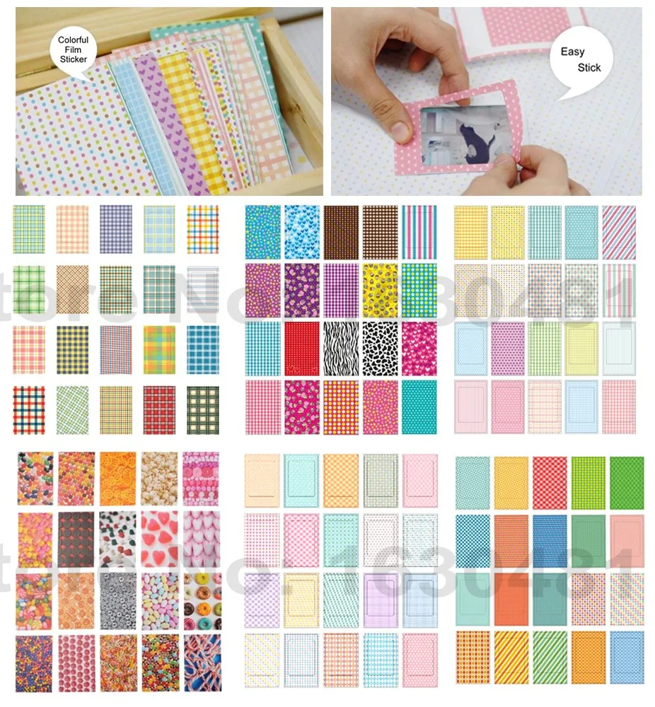 Fujifilm Instax Mini Film White 10 20 40 60 80 100 Sheets For FUJI Instant Photo Camera Mini 11 Mini 9 8 7s 70 + Free Stickers