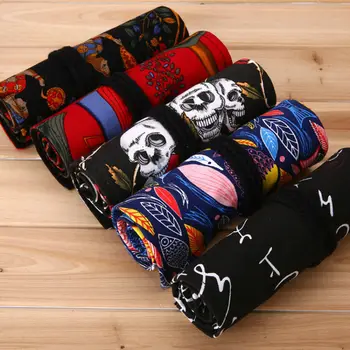 

36/48/72 holes student pencil case man and woman pencil bag box canvas bag detail stationery student hand retro bag