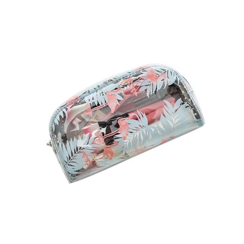

New PVC Printing Makeup Bags Women Transparent Cosmetic Bag Portable Small Make Up Bag Lovely Wash Bags Organizer Toiletry Cases