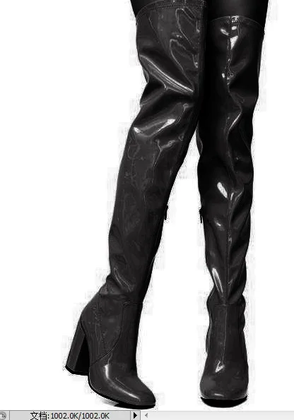 ARQA/популярные модные однотонные Женские Сапоги выше колена высокие сапоги из лакированной кожи на высоком каблуке женские высокие сапоги-трубы - Цвет: Черный