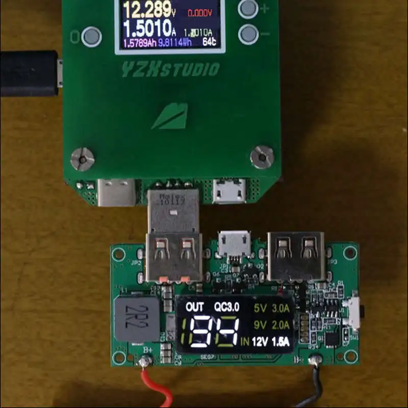 5V Boost High Pass Qc3.0 плата быстрой зарядки с цифровым дисплеем питания Мобильная