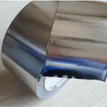 25 метров ширина 8 см чистая алюминиевая фольга клейкая лента, антикоррозионная, с защитой от ЭМП проводящий материал, огнеупорный, водонепроницаемый