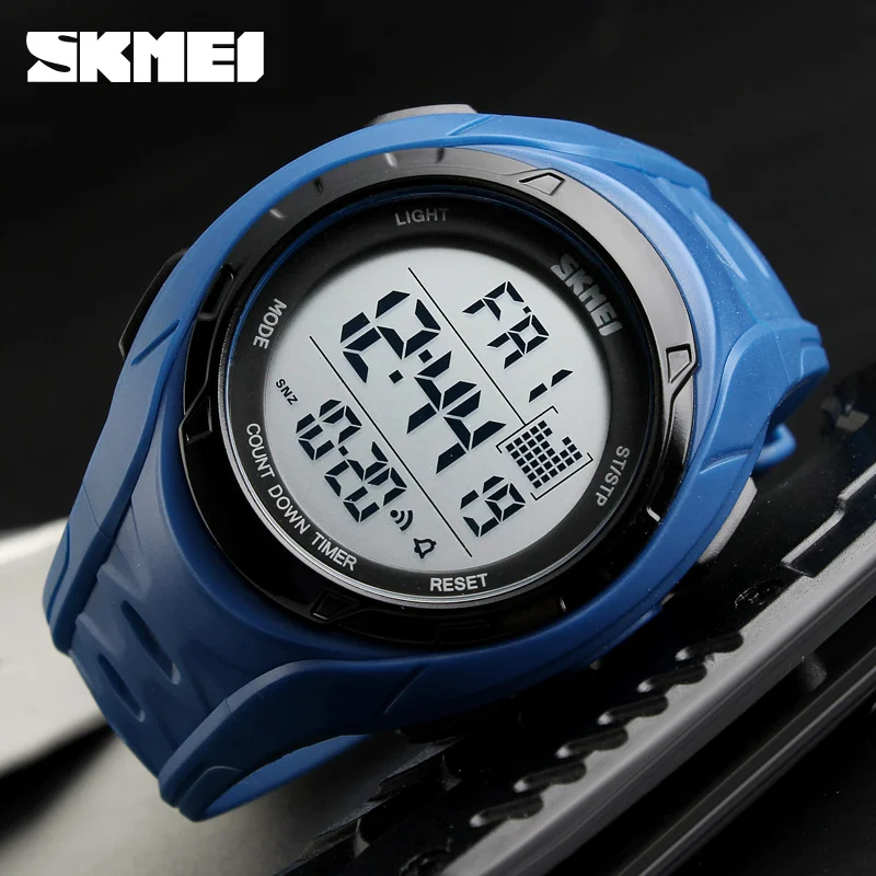 

SKMEI Outdoor Sports Digital Watches Fashion Men Waterproof Electronic Wristwatch LED Display Chronograph Time Week Clock