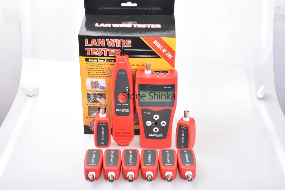 1pcs NF388 NF 388Multi functional Handheld Cable Tester Network cable