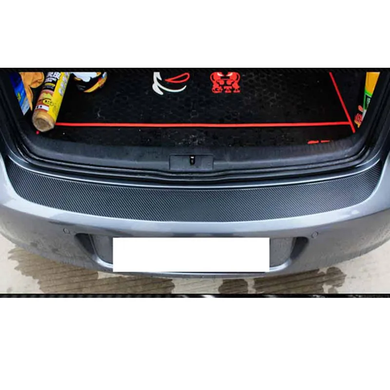 Film en Fiber de carbone pour pare-choc arrière de voiture, autocollant de  protection pour bord de charge, bande de style pour VW Golf 6 GTI Golf6 MK6  VI R20 Rline - AliExpress