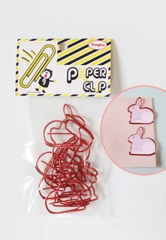 

10pcs/pkg or 9pcs/pkg new fashion cute animal shaped paperclips clamp round clips office clips school and office accessories