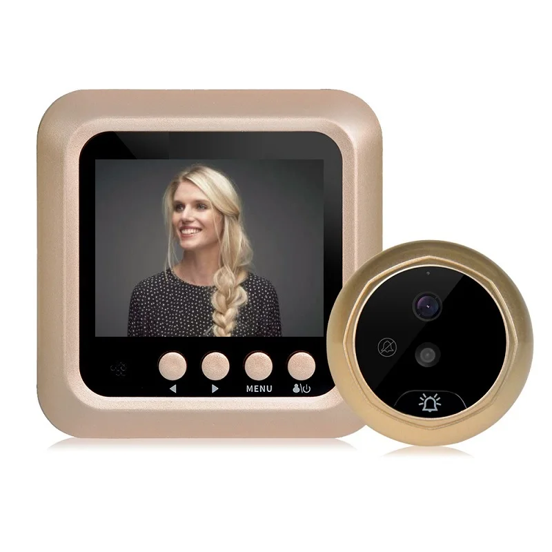 

New video-eye door bell camera peephole 2.4 inch TFT LCD IR Night Vision Photos Taking Video Recording video peephole Max 32GB