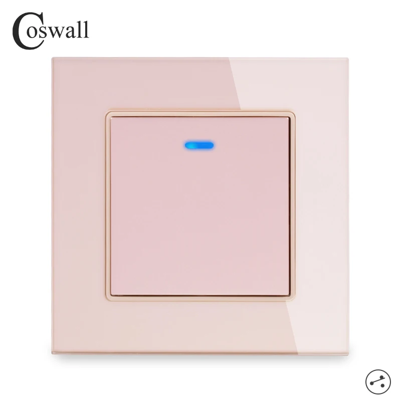 Переключатель света Coswall настенный переключатель из хрустального стекла 1