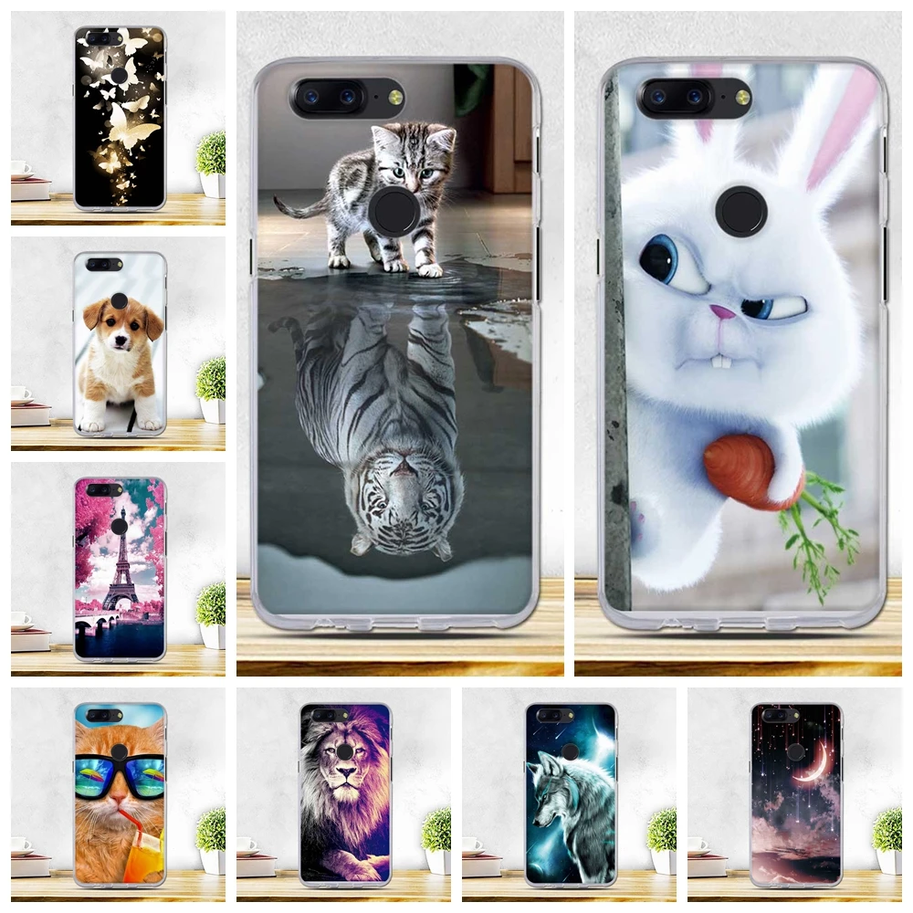 

For OnePlus 5 T Case Soft 3D Phone Case Cute Cartoon Cat Soft Silicone Cases Cover For oneplus 5T Cover For OnePlus 5T Bags Case