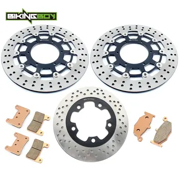 

BIKINGBOY For Suzuki GSXR 600 08 09 10 GSX-R 750 K8 K9 L0 Front Rear Brake Discs Rotors Disks Pads Motorcycle Replacement Racing