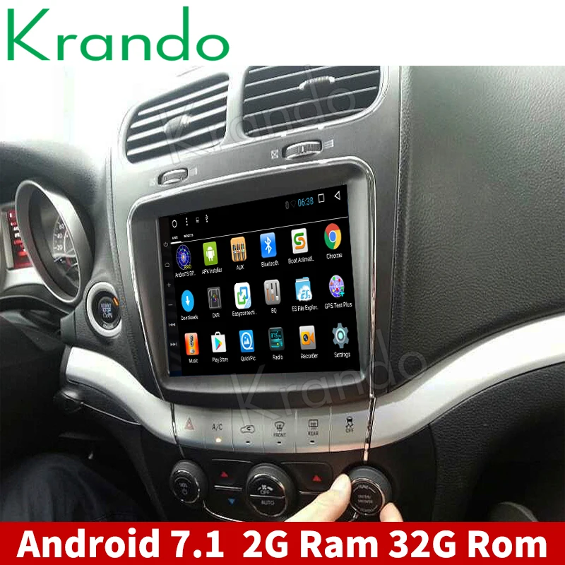 Krando Android 7,1 8," Автомобильный Радио gps навигационный плеер для Fiat Freemont 2012- аудио развлекательная система