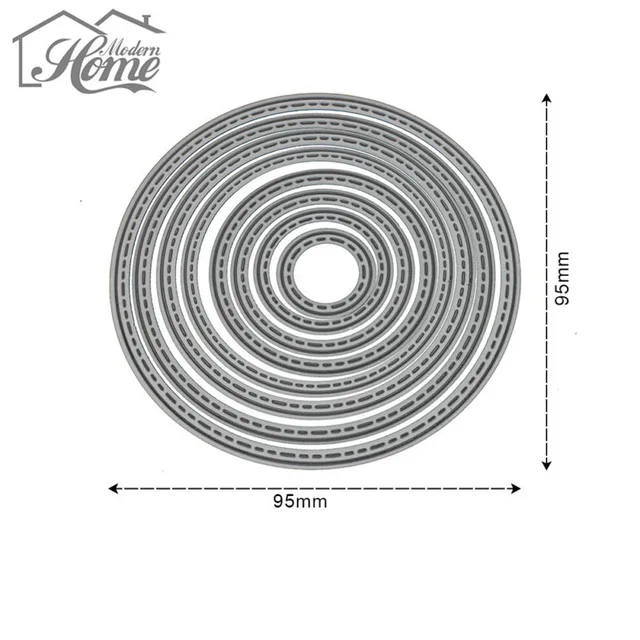 Metal Cutting Dies Circle Frame Stencils For DIY Scrapbooking Embossing Paper We&hellip;