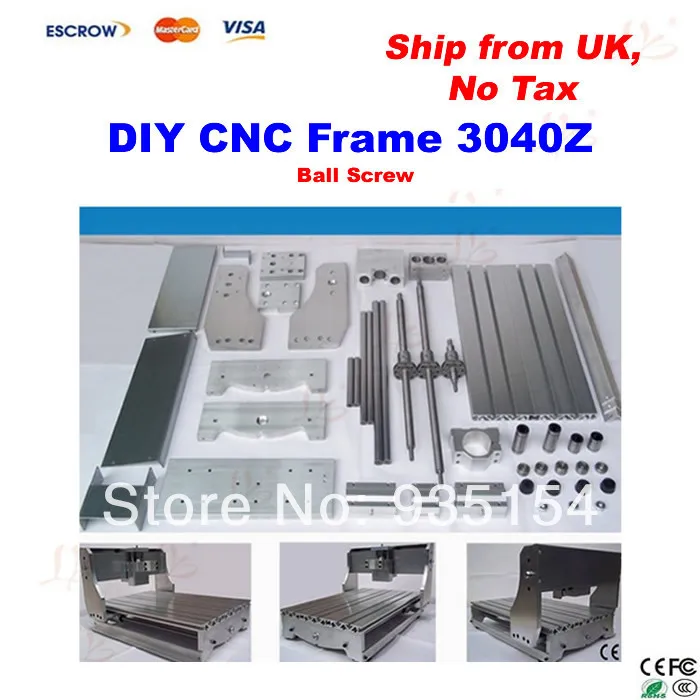

3040Z CNC Frame with Ball Screw, Engraving Machine Frame, Lathe Bed table, no tax